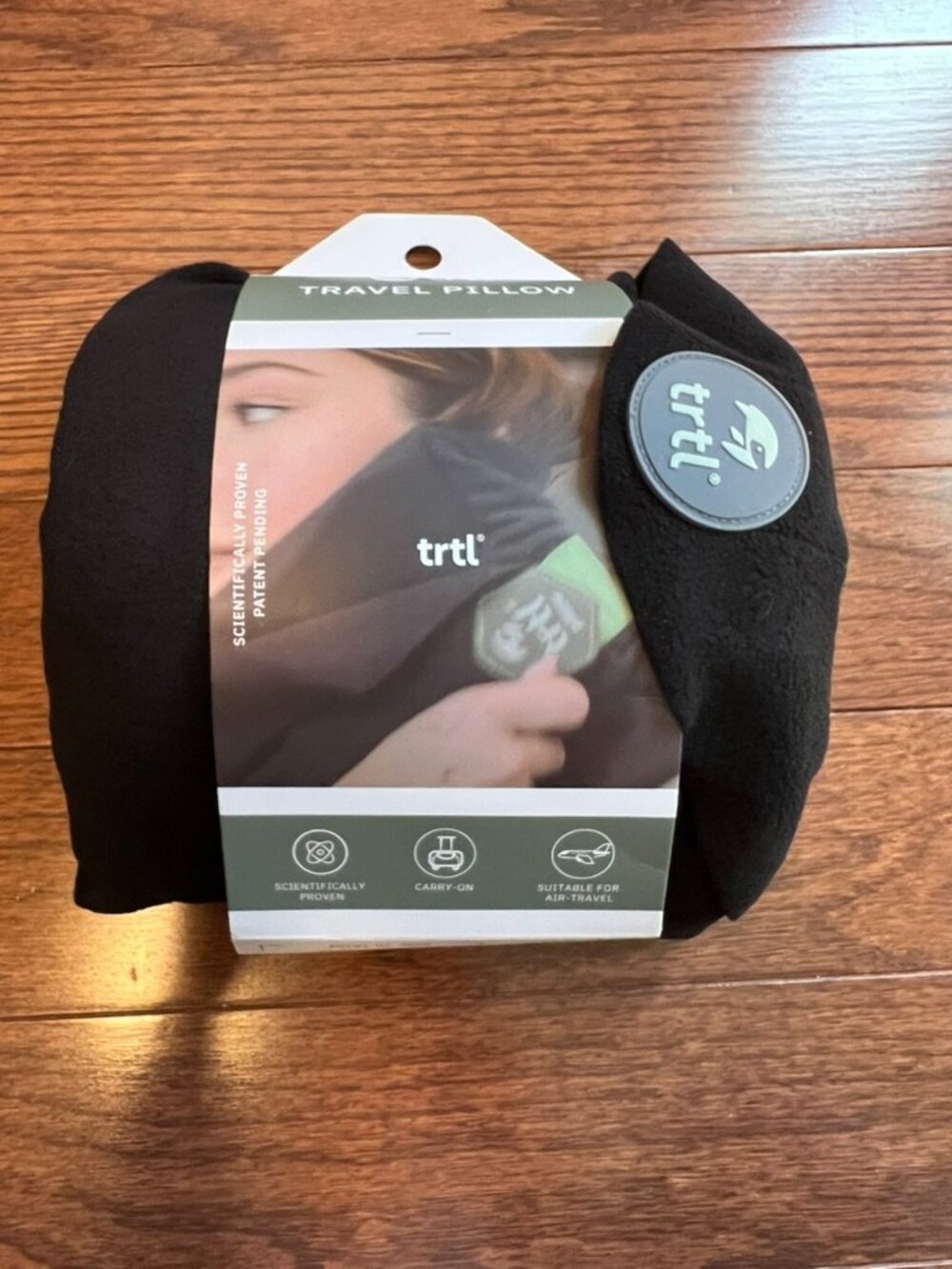 trtl Travel Pillow Black | Like New Never Used | Original Travel Pouch